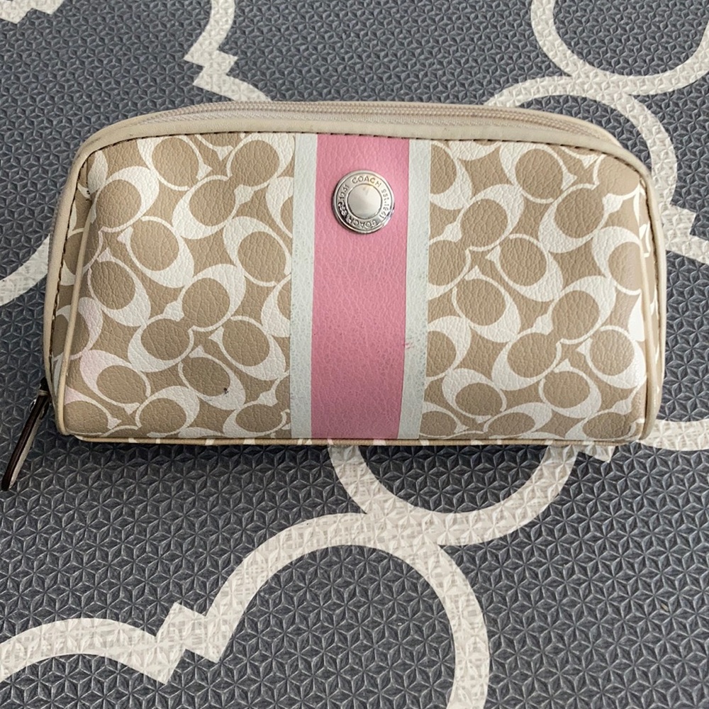 Coach makeup bag